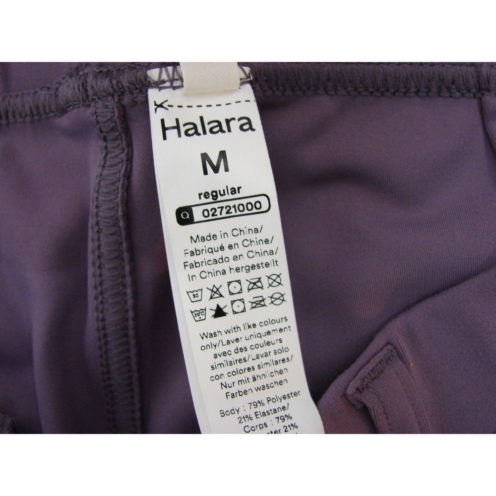 New Halara Flex DayStretch High Waist Pocket Wide Straight Leg Work Pants Purple - Picture 6 of 11